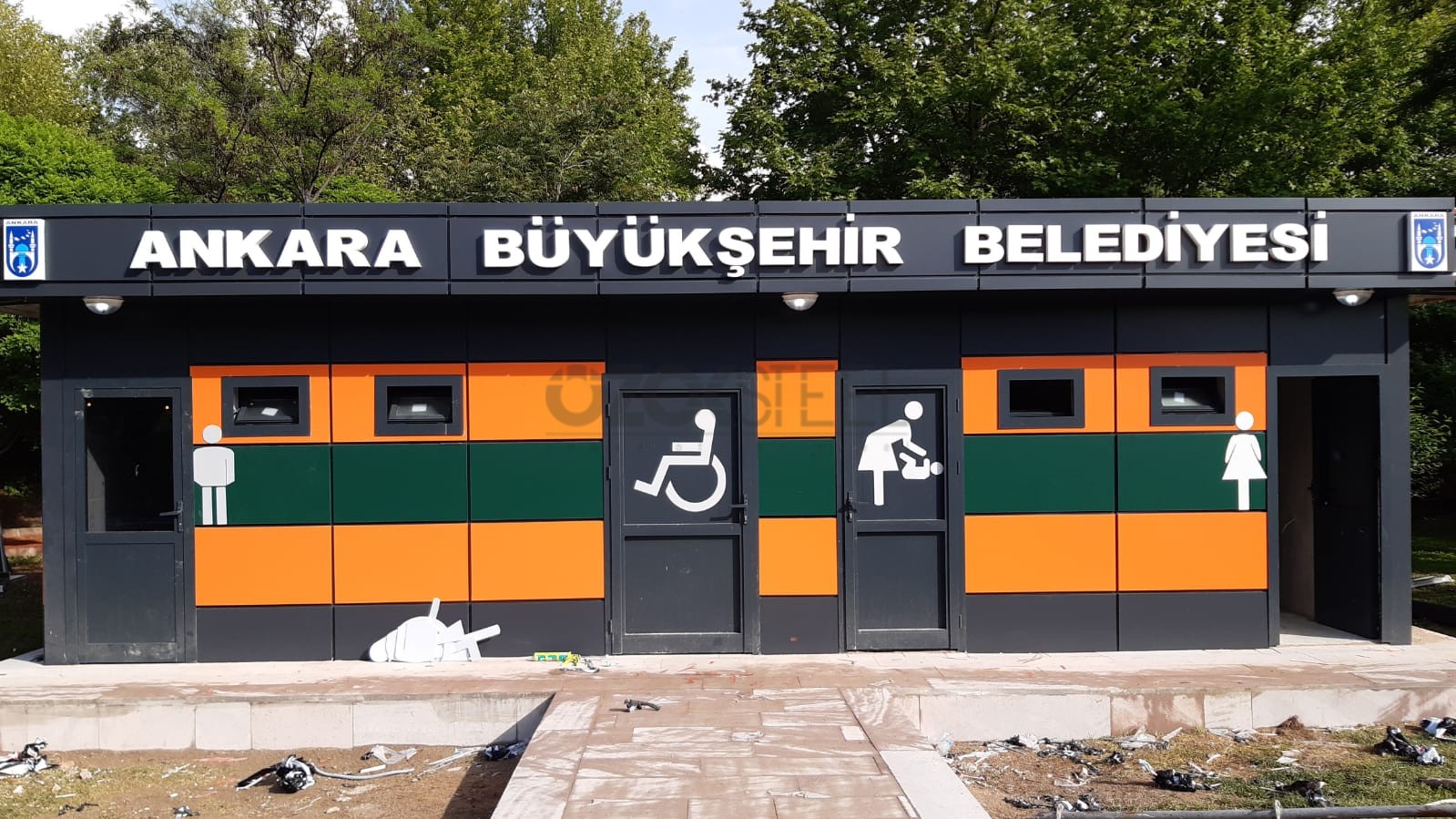 Ankara Büyük Şehir Belediyesi  Anfa WC Projesi -Ankara -36 m² 