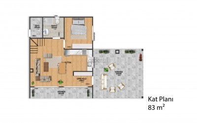 Köknar Hafif Çelik Villa -Gölbaşı -Ankara -120 m²