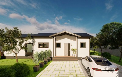 Meşe Hafif Çelik Villa-130 m²