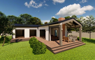Meşe Hafif Çelik Villa-130 m²