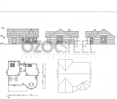Selçuklu Hafif Çelik Villa -Ankara -100 m² 