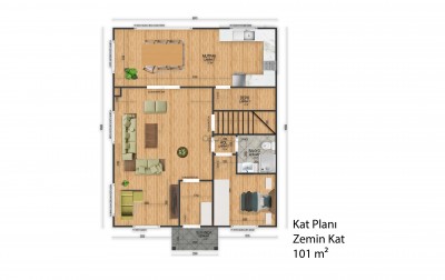 Kızılağaç Hafif Çelik Villa - Erzincan- 202 m² 