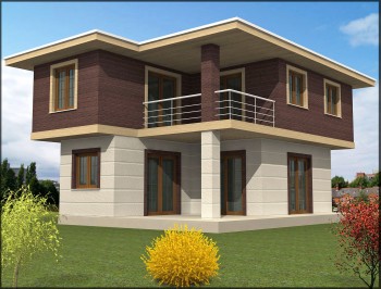 Konak Hafif  Çelik Villa -110 m² 