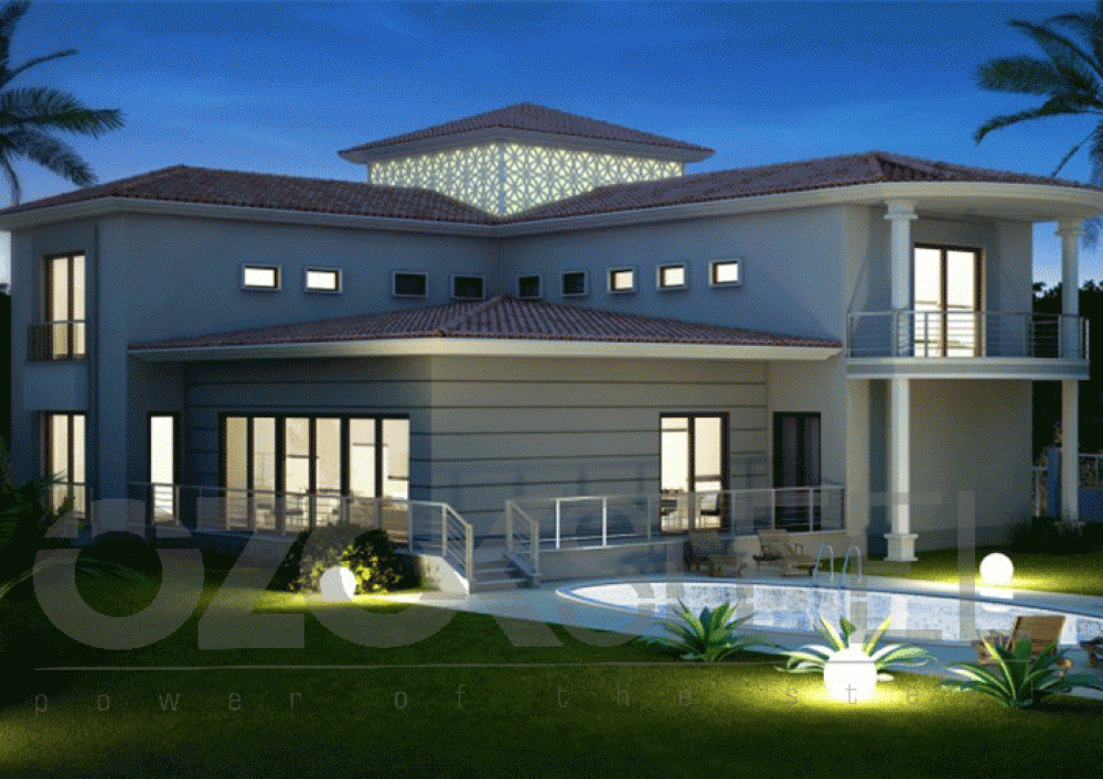 Turkuaz Hafif Çelik Villa-350 m² 